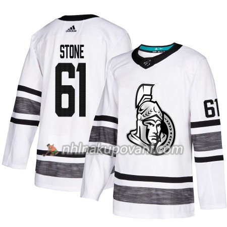 Ottawa Senators Dresy Mark Stone 61 Bílá 2019 NHL All-Star Adidas Authentic - Pánské